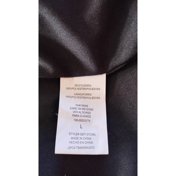 GB Black wrap shorts jumpsuit V-neck sleeveless Romper size (L) - Picture 6 of 14